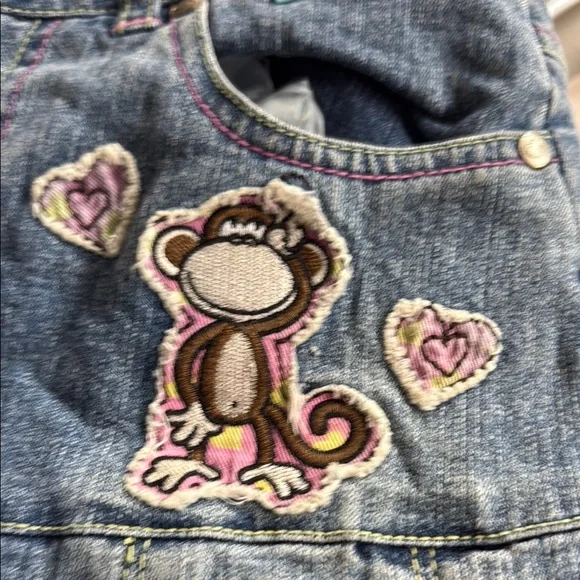 Denim Skirt with Monkey Patch - Picture 3 of 8